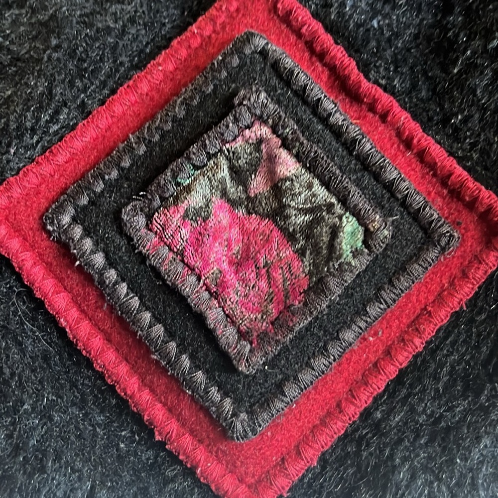 Gorgeous Vintage Coloratura Western Jacket Red Black Warm Small to Medium - Picture 10 of 16